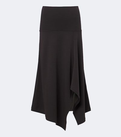 Lemaire Lemaire Asymmetric wool-blend midi skirt