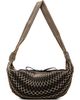 LEMAIRE LEMAIRE Beige & Brown Croissant Filt Bag - 1