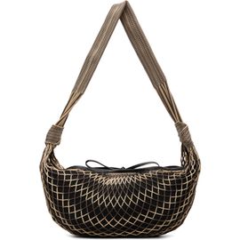 LEMAIRE LEMAIRE Beige & Brown Croissant Filt Bag