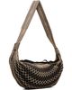LEMAIRE LEMAIRE Beige & Brown Croissant Filt Bag - 3