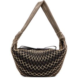 LEMAIRE LEMAIRE Beige & Brown Fortune Croissant Filt Bag