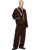 LEMAIRE LEMAIRE Beige & Brown Fortune Croissant Filt Bag - 4