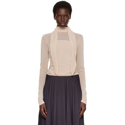 LEMAIRE LEMAIRE Beige Ballerina Scarf Blouse