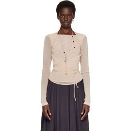 LEMAIRE LEMAIRE Beige Ballerina Wrap Blouse