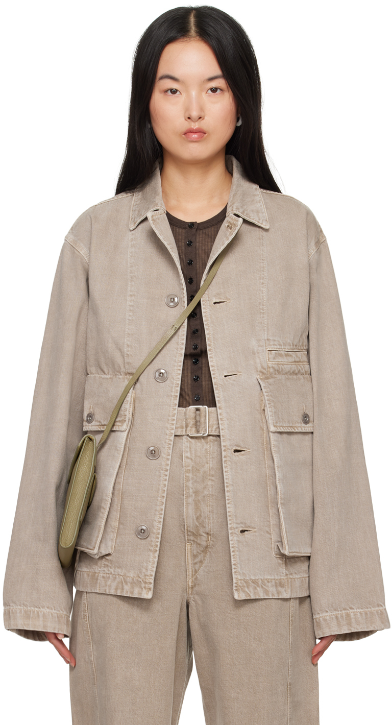 LEMAIRE - Beige Boxy Denim Jacket