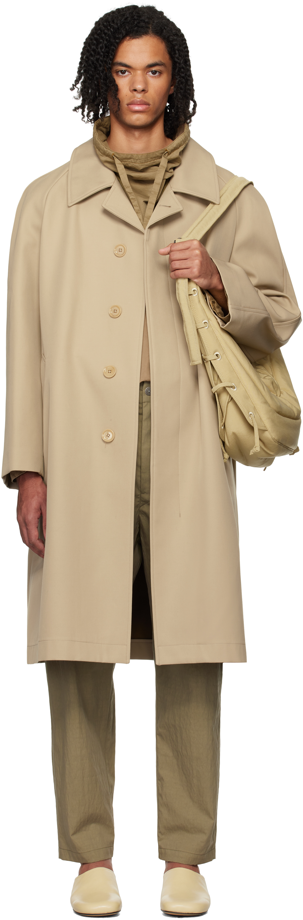 LEMAIRE 22SS　LEMAIRＥ フード付きロングコート XS ベージュ Lemaire Jackets & Coats