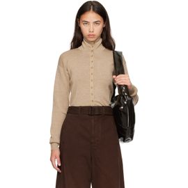 LEMAIRE LEMAIRE Beige Fine Wool Buttoned Cardigan