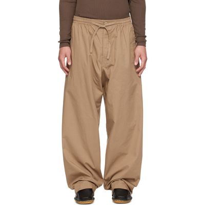 LEMAIRE LEMAIRE Beige Light Cotton Twill Pyjama Trousers