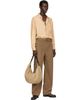 LEMAIRE LEMAIRE Beige Loose Silk Shirt - 5