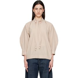LEMAIRE LEMAIRE Beige Scarf Blouse