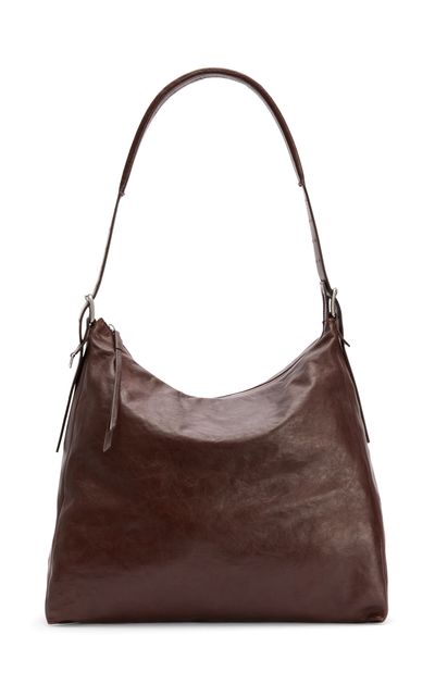 Lemaire Lemaire Belted Leather Hobo Bag Brown OS