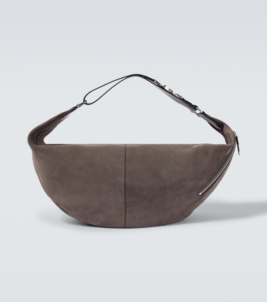 Lemaire - Belted suede shoulder bag