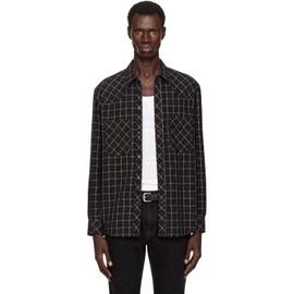 LEMAIRE LEMAIRE Black & Purple Western Check Shirt