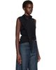 LEMAIRE LEMAIRE Black Asymmetrical Cardigan - 2
