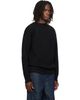LEMAIRE LEMAIRE Black Boat-Neck Double-Face Virgin Wool Sweater - 2