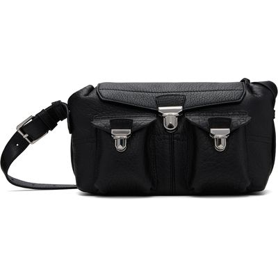 LEMAIRE LEMAIRE Black Bubble Lambskin Mini Soft Gear Bag