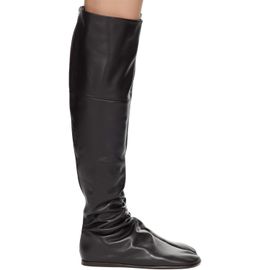 LEMAIRE LEMAIRE Black Knee Top Glove Flat Boots