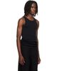 LEMAIRE LEMAIRE Black Ribbed Jersey Tank Top - 2