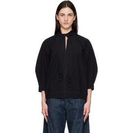 LEMAIRE LEMAIRE Black Scarf Blouse