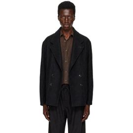 LEMAIRE LEMAIRE Black Short Double-Breasted Coat