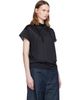 LEMAIRE LEMAIRE Black Short Sleeve Foulard Top - 2