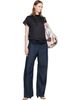 LEMAIRE LEMAIRE Black Short Sleeve Foulard Top - 5