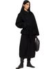 LEMAIRE LEMAIRE Black Short Wrap Coat - 4