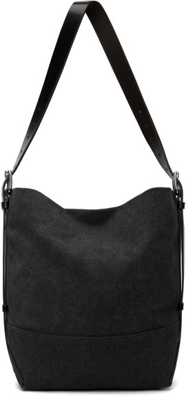 LEMAIRE LEMAIRE Black Small Belted Tote