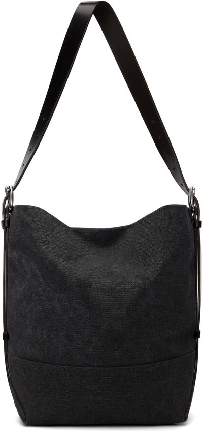 LEMAIRE LEMAIRE Black Small Belted Tote