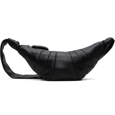 LEMAIRE LEMAIRE Black Small Croissant Leather Bag