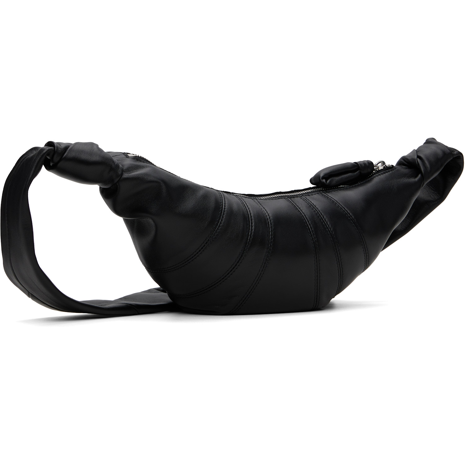 LEMAIRE - Black Small Croissant Leather Bag