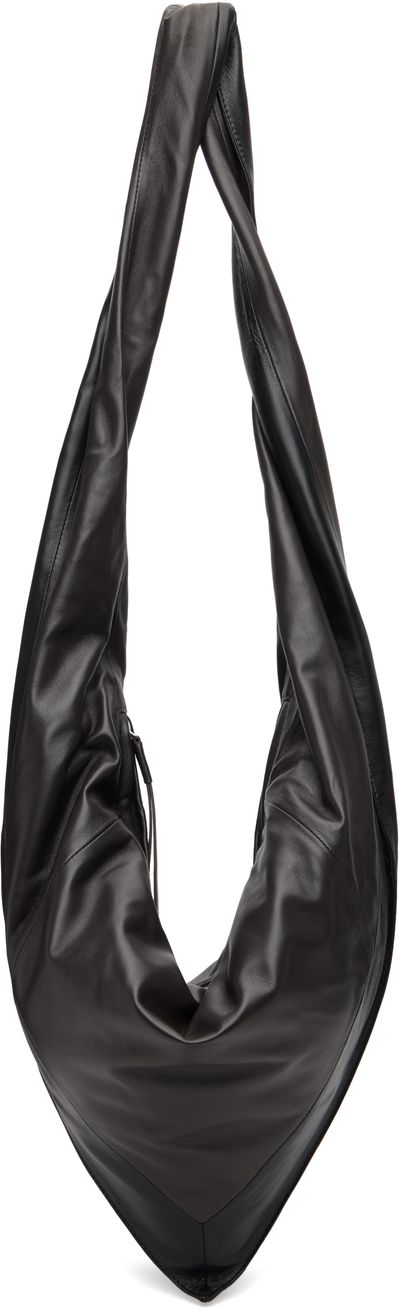 LEMAIRE LEMAIRE Black Small Scarf Extended Handle Bag