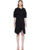 LEMAIRE LEMAIRE Black Soft Collar Tube Minidress - 1