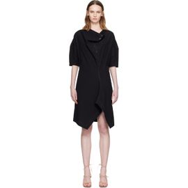 LEMAIRE LEMAIRE Black Soft Collar Tube Minidress