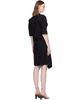 LEMAIRE LEMAIRE Black Soft Collar Tube Minidress - 3