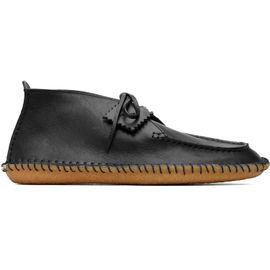 LEMAIRE LEMAIRE Black Vegetable-Tanned Leather Desert Boots