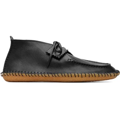 LEMAIRE LEMAIRE Black Vegetable-Tanned Leather Desert Boots