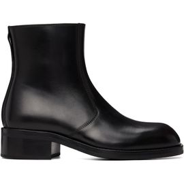 LEMAIRE LEMAIRE Black Zipped Ankle Boots