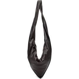 LEMAIRE LEMAIRE Brown & Black Small Scarf Extended Handle Bag