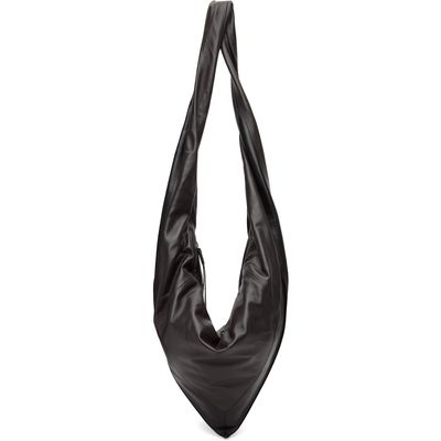 LEMAIRE LEMAIRE Brown & Black Small Scarf Extended Handle Bag