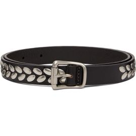 LEMAIRE LEMAIRE Brown Almond Stud 20 MM Belt