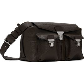 LEMAIRE LEMAIRE Brown Bubble Lambskin Mini Soft Gear Bag