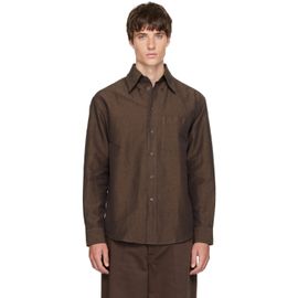LEMAIRE LEMAIRE Brown Button Down Shirt