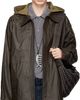 LEMAIRE LEMAIRE Brown Detachable Hood Coated Technical Linen Rain Jacket - 1