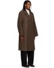 LEMAIRE LEMAIRE Brown Double-Breasted Coat - 2