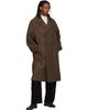 LEMAIRE LEMAIRE Brown Double-Breasted Coat - 4