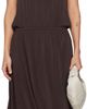 LEMAIRE LEMAIRE Brown Double Layer Drape Midi Dress - 1