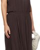 LEMAIRE LEMAIRE Brown Double Layer Drape Midi Dress - 2