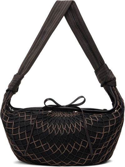 LEMAIRE LEMAIRE Brown Fortune Croissant Filt Bag