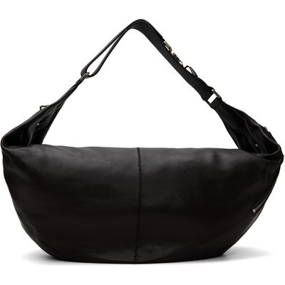 LEMAIRE LEMAIRE Brown Large Quiver Clip Leather Bag